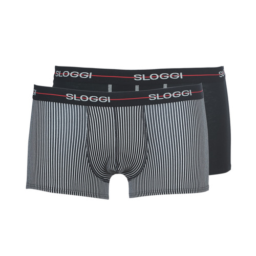 Unterwäsche Herren Boxer Sloggi  MEN START X 2 Schwarz