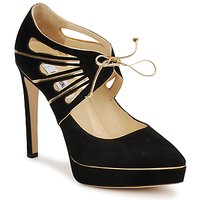 Schuhe Damen Pumps Moschino MA1004 Schwarz-gold