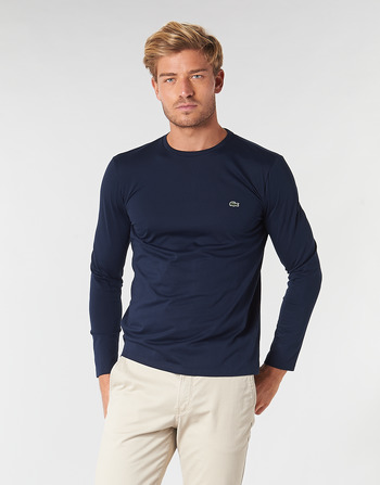 Vêtements Homme T-shirts manches longues Lacoste TH6712 Marine