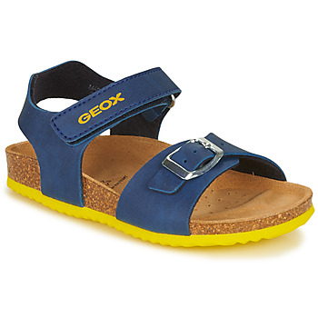 Schuhe Jungen Sandalen / Sandaletten Geox GHITA BOY Blau / Gelb