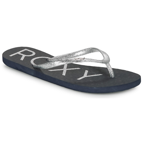 Schuhe Damen Zehensandalen Roxy VIVA SPARKLE Silber