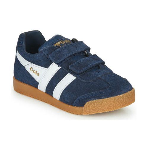 Schuhe Kinder Sneaker Low Gola HARRIER VELCRO Marineblau