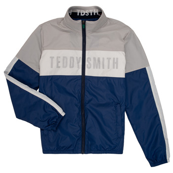 Kleidung Jungen Jacken Teddy Smith HERMAN Grau / Marineblau