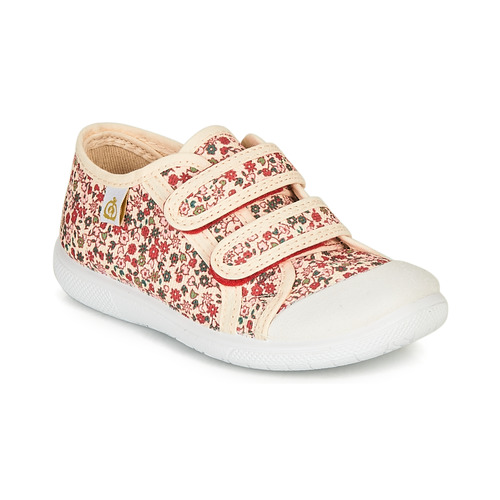 Chaussures Fille Baskets basses Citrouille et Compagnie GLASSIA Ecru/multicolore