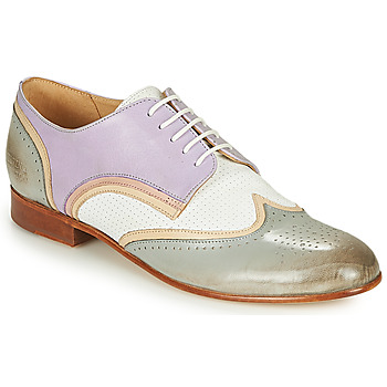 Chaussures Femme Derbies Melvin & Hamilton SALLY 15 Bleu / Blanc / Beige