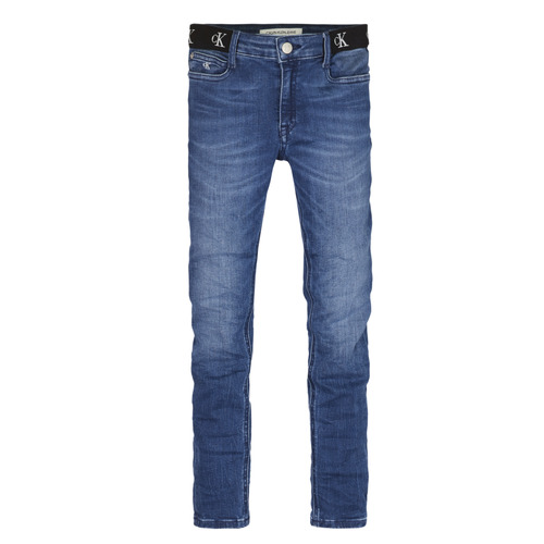 Kleidung Mädchen Röhrenjeans Calvin Klein Jeans IG0IG00639-1A4 Blau