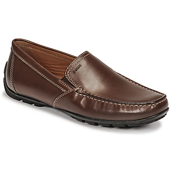 Schuhe Herren Slipper Geox MONET Braun,