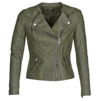 Kleidung Damen Lederjacken / Kunstlederjacken Only ONLAVA Khaki