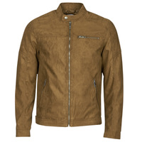 Kleidung Herren Lederjacken / Kunstlederjacken Jack & Jones JJEROCKY Kognac