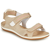 Schuhe Damen Sandalen / Sandaletten Geox D SANDAL VEGA A Beige