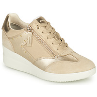 Schuhe Damen Sneaker High Geox D STARDUST B Beige