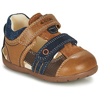 Schuhe Jungen Sandalen / Sandaletten Geox KAYTAN Braun, / Marineblau