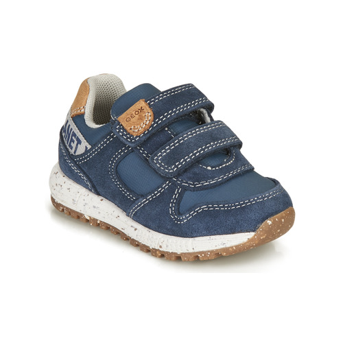 Schuhe Jungen Sneaker Low Geox ALBEN BOY Blau / Braun,