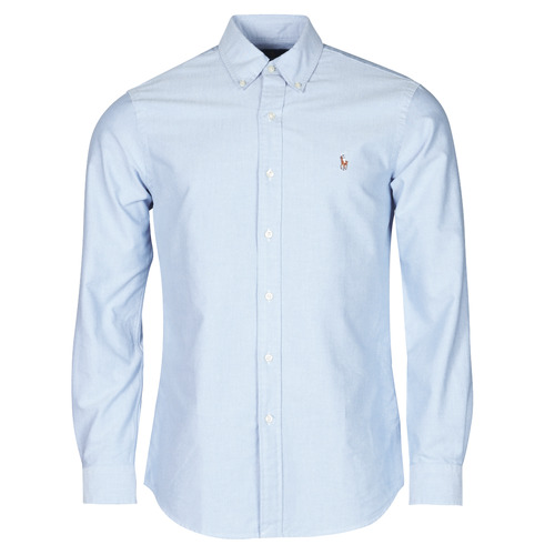 Kleidung Herren Langärmelige Hemden Polo Ralph Lauren LORENZ Blau