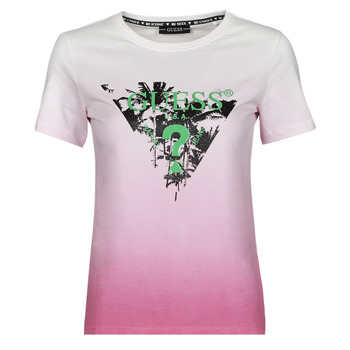 Vêtements Femme T-shirts manches courtes Guess SS CN PALMS TEE 