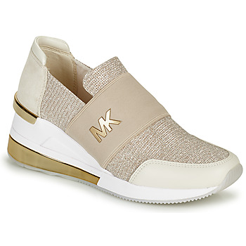 Schuhe Damen Sneaker Low MICHAEL Michael Kors FELIX TRAINER EXTREME Beige