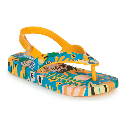 Schuhe Kinder Zehensandalen Melissa MINI MELISSA & IPANEMA Gelb / Blau