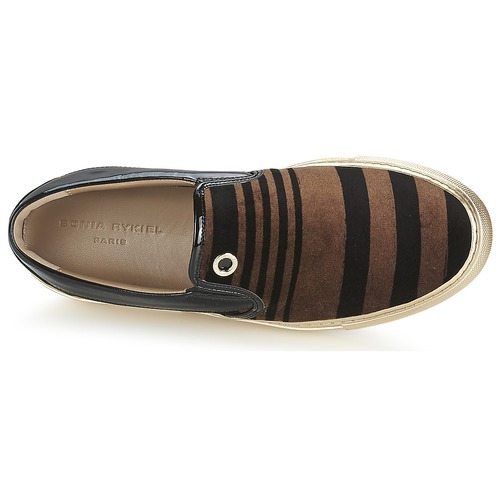 Sonia Rykiel STRIPES VELVET Noir / Marron