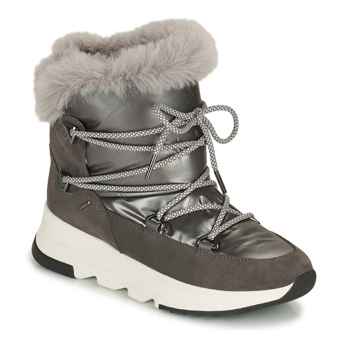 Schuhe Damen Schneestiefel Geox FALENA ABX Grau