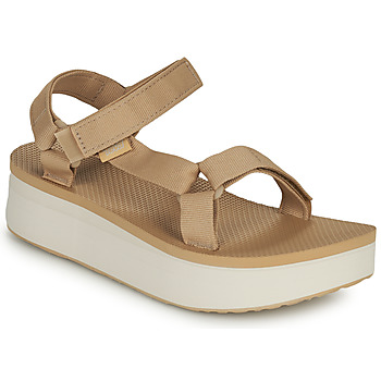 Schuhe Damen Sandalen / Sandaletten Teva Flatform Universal Beige / Weiß