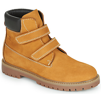 Schuhe Jungen Boots Citrouille et Compagnie PAXA Kamel