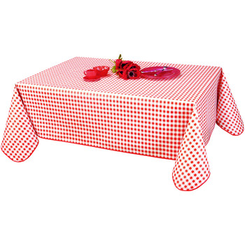 Home Tischdecke Habitable VICHY - ROUGE - 140X200 CM Rot