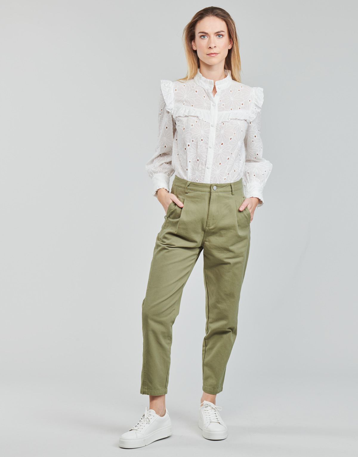 Kleidung Damen 5-Pocket-Hosen Betty London VAPORA Khaki