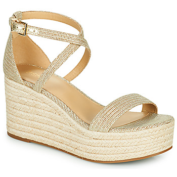 Schuhe Damen Sandalen / Sandaletten MICHAEL Michael Kors SERENA WEDGE ESPADRILLE Golden