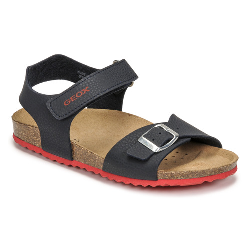 Schuhe Jungen Sandalen / Sandaletten Geox J GHITA BOY B Marineblau / Orange