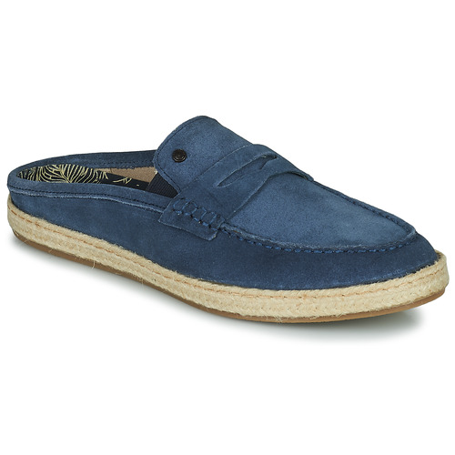 Schuhe Herren Pantoffel Base London DIEGO Blau