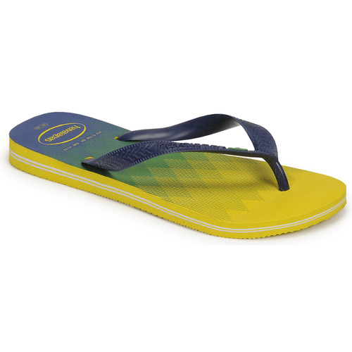 Schuhe Zehensandalen Havaianas BRASIL FRESH Blau / Gelb