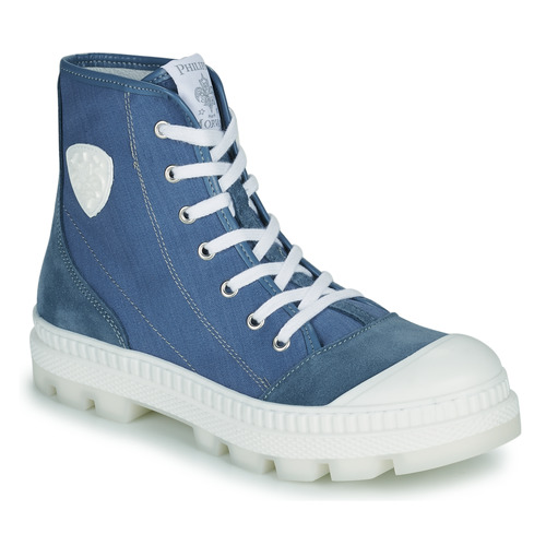 Schuhe Damen Sneaker High Philippe Morvan TOOST Blau