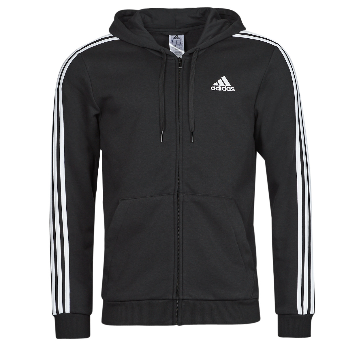 Kleidung Herren Trainingsjacken Adidas Sportswear 3 Stripes FL FULL ZIP HD Schwarz