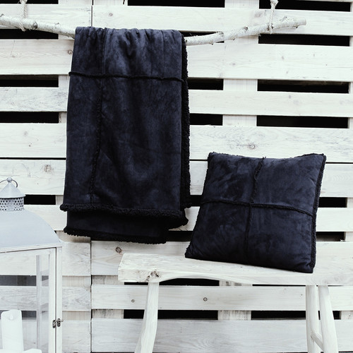 Maison & Déco Plaids / jetés Today Pack soft&cosy WINTER SPIRIT navy 