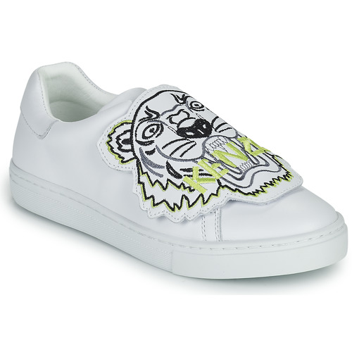 Schuhe Kinder Sneaker Low Kenzo K59039 Weiß