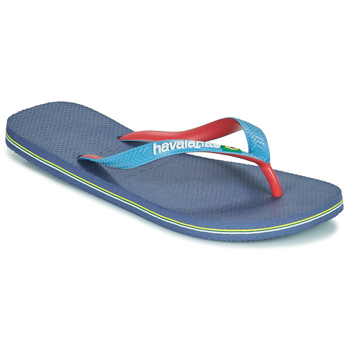 Schuhe Zehensandalen Havaianas BRASIL MIX Blau / Rot