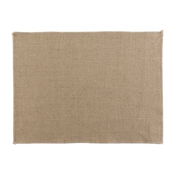 Casa Set da tavola Douceur d intérieur 2 SETS DE TABLE 33 x 45 CM JUTE UNI LENY X2 