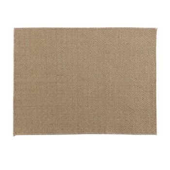 Home Tischset Douceur d intérieur 2 SETS DE TABLE 33 x 45 CM JUTE UNI MODALIE X2 Khaki