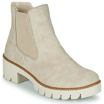 Schuhe Damen Low Boots Rieker X5772-60 Beige