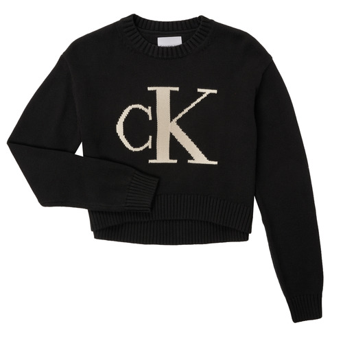 Vêtements Fille Sweats Calvin Klein Jeans MONOGRAM SWEATER 