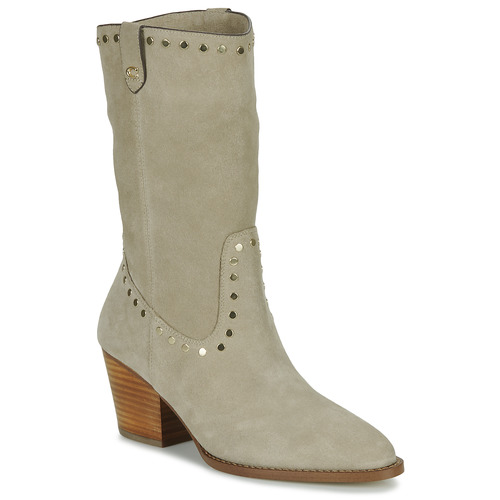 Schuhe Damen Klassische Stiefel Coach PHEOBE SUEDE BOOTIE Maulwurf