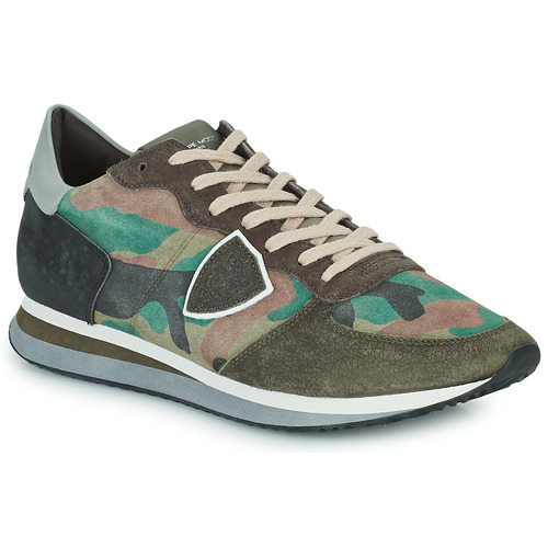 Schuhe Herren Sneaker Low Philippe Model TROPEZ X LOW MAN Tarnmuster / Khaki