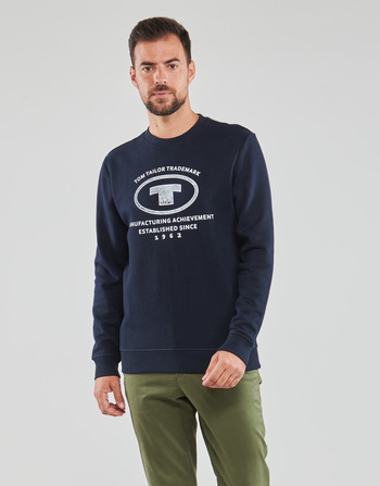 Kleidung Herren Sweatshirts Tom Tailor CREW Marineblau