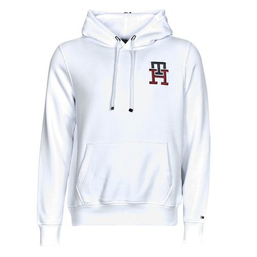 Kleidung Herren Sweatshirts Tommy Hilfiger ESSENTIAL MONOGRAM HOODY Weiß