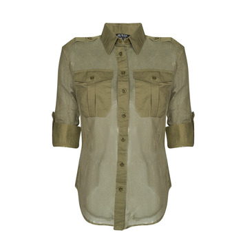 Kleidung Damen Hemden Lauren Ralph Lauren ARCHIBALD Khaki