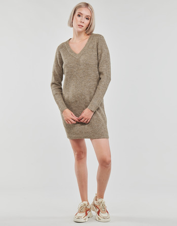 Pieces PCELLEN LS V-NECK KNIT DRESS