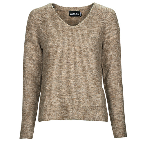 Pieces PCELLEN LS V-NECK KNIT 