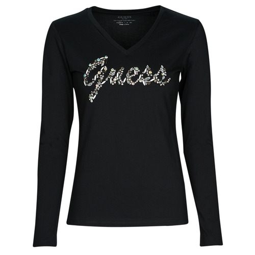 Kleidung Damen Langarmshirts Guess LS VN BONITA TEE    