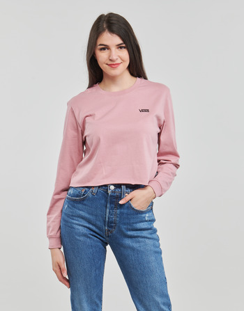 Kleidung Damen Langarmshirts Vans JUNIOR V LS CROP Flieder