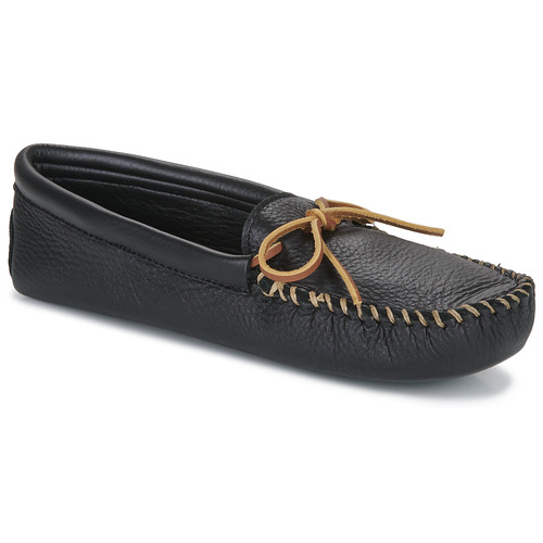 Schuhe Herren Slipper Minnetonka DOUBLE DEERSKIN SOFTSOLE    